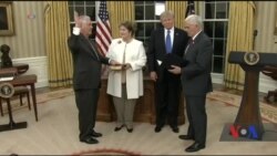 Трамп, вітаючи Тіллерсона з призначенням: новий держсекретар вже користується повагою у всьому світі. Відео