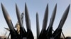FILE - North Korea's mock Scud-B missile, center, and other South Korean missiles are on display at Korea's War Memorial Museum in Seoul, South Korea, Dec. 26, 2014. 