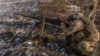 A Ukrainian serviceman takes part in a military training in Ukraine's Donetsk region, Jan. 31, 2024.