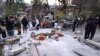 Collapsed torii gate caused by an earthquake is seen at Onohiyoshi Shrine in Kanazawa, Ishikawa prefecture, Japan, Jan. 1, 2024, in this photo released by Kyodo. 