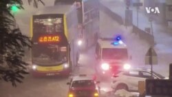 139年來最強暴雨襲擊香港 深圳嚴重內澇水庫洩洪