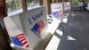 FILE - A ballot completion area is pictured in McCandless, Pennsylvania, Oct. 9, 2020.