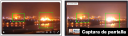 Comparación clip viral (izquierda) con el reportaje de T13 (derecha).