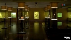 Exposición permanente del Museo del Oro, la sala cosmología y simbolismo de las culturas indígenas. FOTO: Johan Reyes, VOA.