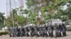 'Yan sandan Najeriya yayin wani atisaye