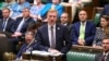 FILE - British Deputy Prime Minister Oliver Dowden speaks during the Prime Minister's Questions at the House of Commons in London, Britain, July 12, 2023. 
