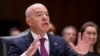 FILE - Homeland Security Secretary Alejandro Mayorkas testifies during a hearing of the Senate Appropriations Committee on Capitol Hill, Nov. 8, 2023, in Washington. The House vote to impeach him failed on Feb. 6, 2024.