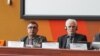 Anar Məmmədli hazırda Belarusda həbsdə olan Nobel mükafatlı hüquq müdafiəçisi Ales Bialiatski ilə birgə AŞPA sessiyasında. Oktyabr 2017