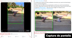 Comparación entre el clip viral (izquierda) con el post realizado en X en 2020 (derecha).