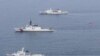 日本、美國和南韓的海警部隊在日本海岸附近舉行聯合演習。 （資料照 2024年6月6日）