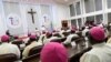 FILE - Pope Francis meets Roman Catholic bishops in Kinshasa, Democratic Republic of the Congo, Feb. 3, 2023. (Vatican Media/­Handout via Reuters)