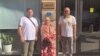 Rüfət Səfərov, Kiçikxanım Xəlilova və Fuad Həsənov.