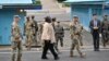 16일 한국을 방문 중인 린다 토머스-그린필드 유엔 주재 미국대사가 비무장지대(DMZ) 판문점 유엔군사정전위원회(UNCMAC) 회담장 앞을 걷고 있다. 
