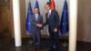 Predsedik Srbije Aleksandar Vučić sastao se sa ministrom inostranih poslova Ukrajine Dmitrom Kulebom, u vili "Mir", u Beogradu, 13. maja 2024. (Foto: FoNet)