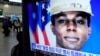 Layar TV program berita yang menampilkan gambar tentara Amerika Travis King di Stasiun Kereta Api Seoul di Seoul, Korea Selatan, Rabu, 27 September 2023. (AP/Ahn Young-joon)