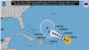 Pronóstico del Centro Nacional de Huracanes en Miami, Florida, sobre la trayectoria del huracán Lee.