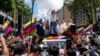 Maria Corina Machado leads a protest against the reelection of President Nicolás Maduro one month after the disputed presidential vote that she claims the opposition won by a landslide, in Caracas, Venezuela, Aug. 28, 2024.