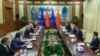 In this photo released by Xinhua News, Agency, Chinese President Xi Jinping, second right, talks to European Commission President Ursula von der Leyen, third left, and European Council President Charles Michel, fourth left, in Beijing, Dec. 7, 2023. 