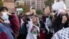 FILE - Palestinian supporters gather for a protest at Columbia University on Oct. 12, 2023, in New York.