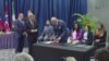 Gobierno y sector de la oposición de Venezuela firman acuerdo electoral en Barbados