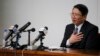Kim Jung Wook, a South Korean Baptist missionary, speaks during a news conference in Pyongyang, North Korea, Feb. 27, 2014.