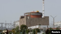 FILE - A view of the Zaporizhzhia nuclear power plant outside the Russian-controlled city of Enerhodar in Zaporizhzhia region, Ukraine, Aug. 22, 2022.