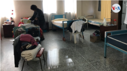 Vista de una de las habitaciones de la Casa Clínica y ancianato Padre Pío, en Caracas.