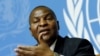 Faustin-Archange Touadera, President of the Central African Republic, addresses a news conference at the Untied Nations in Geneva, Switzerland, Sept. 27, 2017. 