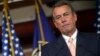FILE - Speaker of the House John Boehner, R-Ohio, speaks with reporters on Capitol Hill in Washington, July 9, 2015. 