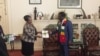 Mutungamiri wenyika VaEmmerson Mnangangwana sachigaro weZEC Amai Priscilla Chigumba 