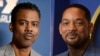 En esta combinación de fotografías Chris Rock, izquierda, y Will Smith, quien fue vetado de los Oscar y cualquier otro evento organizado por la Academia de las Artes y Ciencias Cinematográficas por 10 años el 8 de abril de 2022 por abofetear a Rock. (Foto AP)