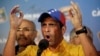 Opposition presidential candidate Henrique Capriles after official results of presidential elections are announced, Caracas, Venezuela, April 15, 2013.