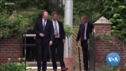 Feuding British Princes William And Harry Unveil Diana Statue 