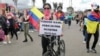 El pasado sábado, miles de personas se concentraron en el Monumento a Los Héroes, en el marco del paro nacional en Colombia.