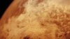 This image of a global sandstorm on Mars was pieced together from dozens of individual frames taken from the Viking orbiter of the late 1970s and early 1980s.