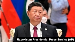ARCHIVO: El presidente chino, Xi Jinping, durante una cumbre en Uzbekistán el 16 de septiembre de 2022.