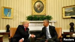 El presidente electo tomará posesión del cargo el próximo 20 de enero en la ceremonia oficial en Washington, momento en el que Obama concluirá sus dos mandatos y ocho años de presidente.