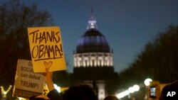 Protestas contra Donald Trump en San Francisco, California.