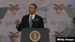 El presidente Barack Obama habla en la Academia Militar de West Point.