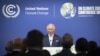 ARCHIVO - El entonces príncipe Carlos del Reino Unido se dirige a una recepción de líderes de la Commonwealth, en la cumbre COP26, en el SECC en Glasgow, Escocia, el 2 de noviembre de 2021.