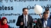 UNRWA Commissioner-General Pierre Krahenbuhl speaks during a news conference at a UN-run school in Gaza City, Jan. 22, 2018. 
