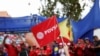 Varias personas participan en una manifestación contra la corrupción y en apoyo a la industria petrolera en Caracas, Venezuela, el 25 de marzo de 2023. REUTERS/Leonardo Fernandez Viloria