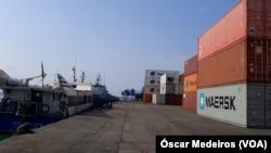 Navio de guerra russos poderão em breve atracar no Porto de Ana Chaves, São Tomé e Príncipe. Fotografia de arquivo