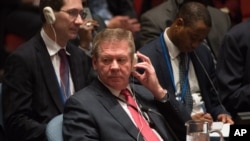 Російський заступник міністра закордонних справ Гатілов в ООН, лютий 2016 року