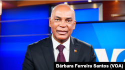 Adalberto Costa Júnior, presidente da UNITA, em entrevista nos estúdios da Voz da América em Washington, DC, no dia 22 de Junho de 2022.