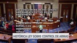 Congreso de EEUU aprueba histórico proyecto de ley de control de armas