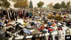 Refugio improvisado en Chico, California, el miércoles 14 de noviembre de 2018.