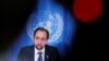 Zeid Ra'ad al-Hussein, U.N. High Commissioner for Human Rights addresses a news conference at the United Nations in Geneva, Switzerland, March 9, 2018.