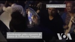 Manifestantes piden extensión del TPS