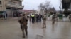 Scene of suicide bombing in Manbij, Syria, Jan 16, 2019. (Photo: Mahmud Bali / VOA Kurdish) 